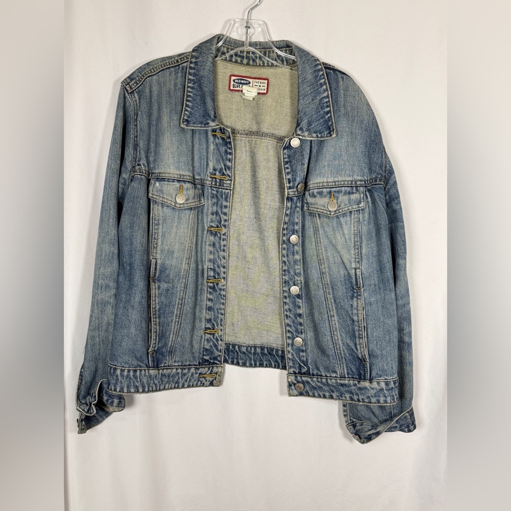 Old Navy Blue Jeans Jacket. Large